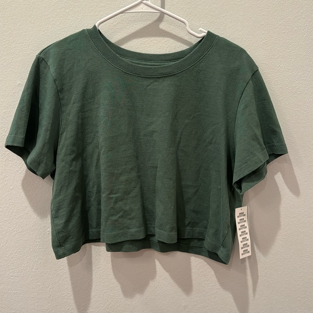 Green urban outfitters crop top